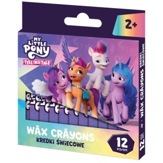 Kredki świecowe okrągłe My Little Pony - 12 kolorów - 8/90 mm
