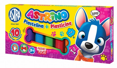 Plastelina Astrino10 kolorów Plastelina Astrino10 kolorów