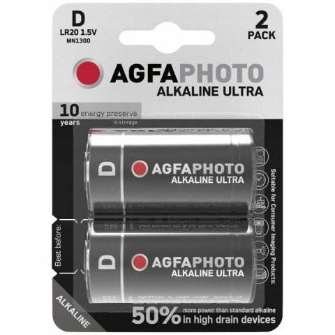 2X BATERIA AGFAPHOTO ULTRA D LR20 R20 ALKALICZNA AGFAPHOTO 2X BATERIA AGFAPHOTO ULTRA D LR20 R20 ALKALICZNA AGFAPHOTO