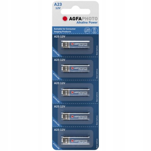 5X BATERIA ALARMOWA AGFAPHOTO A23 LR23A 12V ALKALI AGFAPHOTO 5X BATERIA ALARMOWA AGFAPHOTO A23 LR23A 12V ALKALI AGFAPHOTO