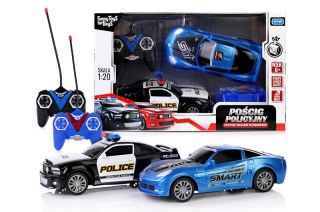 ZESTAW SAMOCHÓD AUTO ZDALNIE STEROWANY POLICJA XXL ARTYK