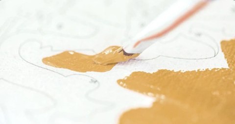 DUŻY OBRAZ MALOWANIE PO NUMERACH PREZENT 50C +RAMA NORIMPEX