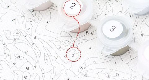 MALOWANIE PO NUMERACH MATKA BOSKA Z DZIECIATKIEM NORIMPEX