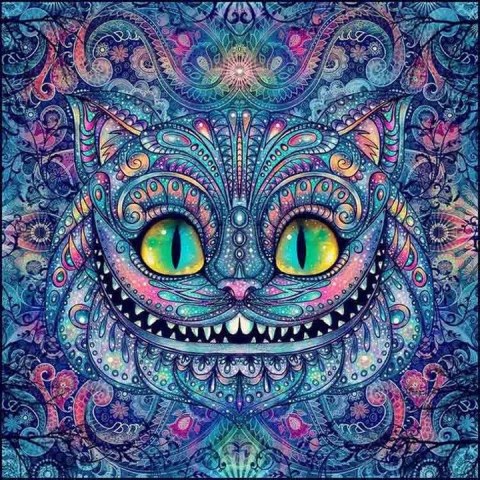 MOZAIKA DIAMENTOWA 7D HAFT DIAMENTOWY KOT ART NORIMPEX