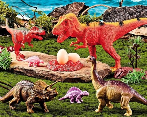 ZESTAW DINOZAURY DINOZAUR FIGURKI T-REX DUŻE 14SZT CIUCIUBABKA