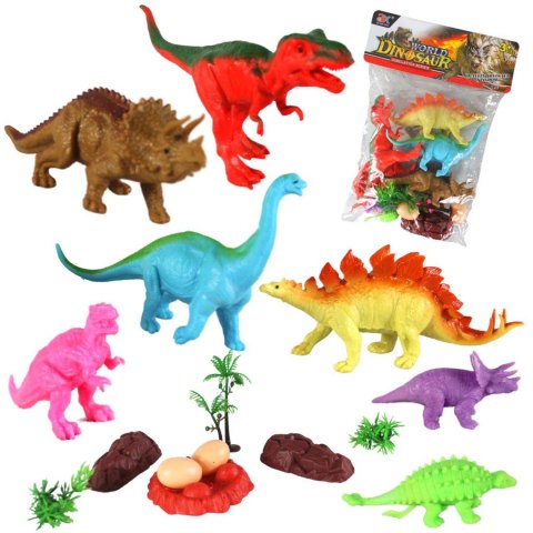 ZESTAW DINOZAURY DINOZAUR FIGURKI T-REX DUŻE 15SZT CIUCIUBABKA