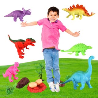 ZESTAW DINOZAURY DINOZAUR FIGURKI T-REX DUŻE 15SZT CIUCIUBABKA