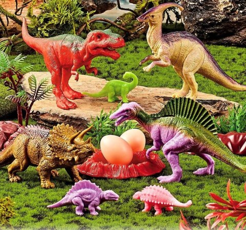 ZESTAW DINOZAURY DINOZAUR FIGURKI T-REX DUŻE 15SZT CIUCIUBABKA