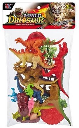 ZESTAW DINOZAURY DINOZAUR FIGURKI T-REX DUŻE 21SZT CIUCIUBABKA
