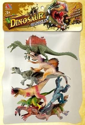ZESTAW DINOZAURY DINOZAUR FIGURKI T-REX DUŻE 8 SZT CIUCIUBABKA