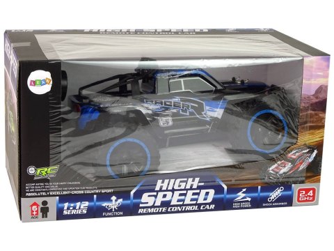 AUTO TERENOWE OFF-ROAD R/C 2.4 G AMORTYZATORY 1:12 NIEBIESKIE LEANTOYS