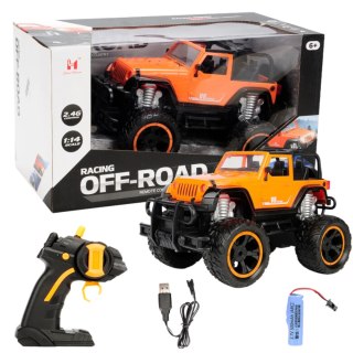MEGA DUZY JEEP AUTO ZDALNIE STEROWANY AKU LED CIUCIUBABKA