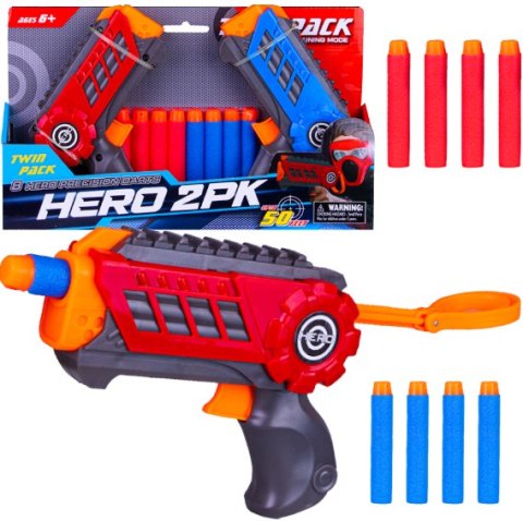 ZESTAW PISTOLET NA STRZAŁKI PIANKOWE WYRZUTNIA 2SZ NORIMPEX ZESTAW PISTOLET NA STRZAŁKI PIANKOWE WYRZUTNIA 2SZ NORIMPEX