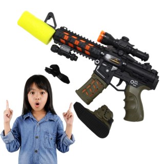 MEGA KARABIN BROŃ PISTOLET MASZYNOWY NA BATERIE DROMADER
