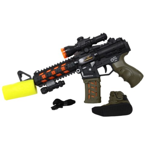 MEGA KARABIN BROŃ PISTOLET MASZYNOWY NA BATERIE DROMADER