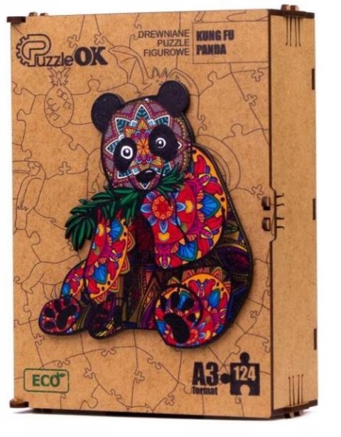 PUZZLE DREWNIANE UKŁADANKA KUNG FU PANDA MIŚ KOLOR PUZZLEOK PUZZLE DREWNIANE UKŁADANKA KUNG FU PANDA MIŚ KOLOR PUZZLEOK