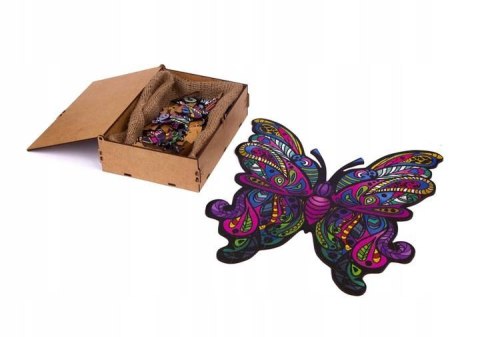 PUZZLE DREWNIANE UKŁADANKA MOTYL KOLOROWY WZORY PUZZLEOK PUZZLE DREWNIANE UKŁADANKA MOTYL KOLOROWY WZORY PUZZLEOK