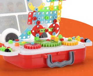 WKRĘTARKA WIERTARKA ZESTAW KONSTRUKCYJNY ŚRUBKI 3D DROMADER