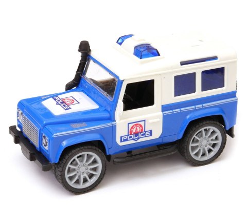 ZESTAW JEEP MOTOR POLICJA POLICJA ŚWIATŁO DŹWIĘKI DROMADER