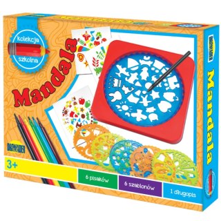 ZESTAW KREATYWNY MANDALA RYSOWANIE MALOWANIE NAUKA DROMADER