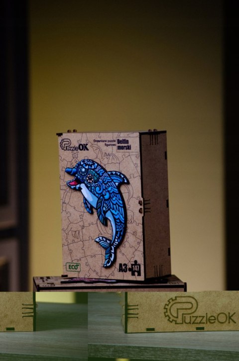 PUZZE DREWNIANE UKŁADANKA DELFIN MORSKI RYBA RYBKA PUZZLEOK PUZZE DREWNIANE UKŁADANKA DELFIN MORSKI RYBA RYBKA PUZZLEOK