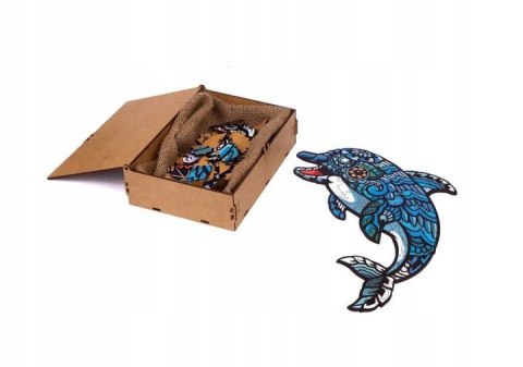 PUZZLE DREWNIANE UKŁADANKA DELFIN MORSKI RYBA RYBK PUZZLEOK PUZZLE DREWNIANE UKŁADANKA DELFIN MORSKI RYBA RYBK PUZZLEOK