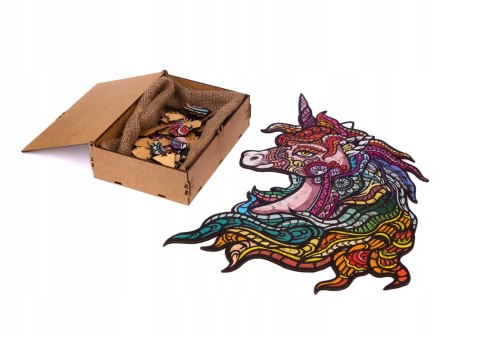 PUZZLE DREWNIANE UKŁADANKA JEDNOROŻEC KUCYK TĘCZOW PUZZLEOK PUZZLE DREWNIANE UKŁADANKA JEDNOROŻEC KUCYK TĘCZOW PUZZLEOK