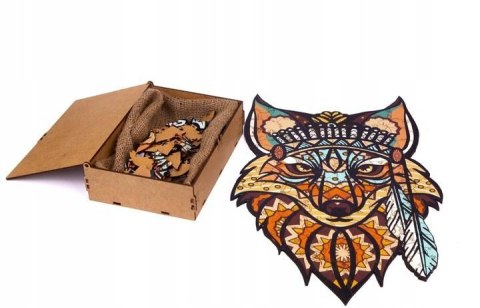 PUZZLE DREWNIANE UKŁADANKA LEŚNY LIS LISEK KOLOROW PUZZLEOK PUZZLE DREWNIANE UKŁADANKA LEŚNY LIS LISEK KOLOROW PUZZLEOK