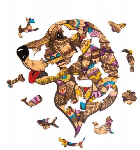 PUZZLE DREWNIANE UKŁADANKA PIESEK WIERNY SIRKO PUZZLEOK PUZZLE DREWNIANE UKŁADANKA PIESEK WIERNY SIRKO PUZZLEOK