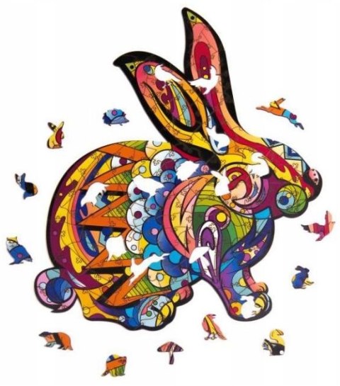 PUZZLE DREWNIANE UKŁADANKA PUSZYSTY ZAJĄC KRÓLIK PUZZLEOK PUZZLE DREWNIANE UKŁADANKA PUSZYSTY ZAJĄC KRÓLIK PUZZLEOK
