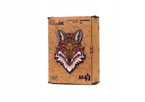 PUZZLE DREWNIANE UKŁADANKA ZACZAROWANY LIS LISEK PUZZLEOK PUZZLE DREWNIANE UKŁADANKA ZACZAROWANY LIS LISEK PUZZLEOK