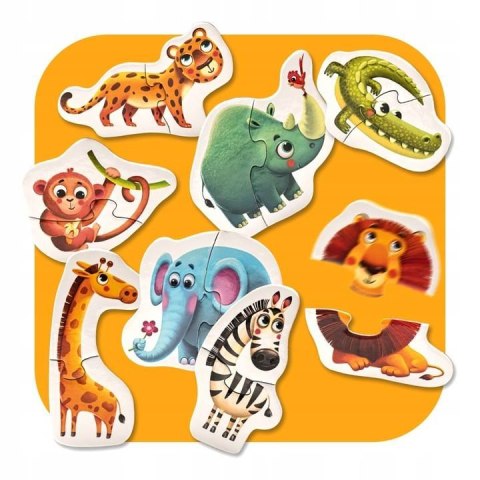 ZESTAW PUZZLE ZWIERZĄTKA AFRYKAŃSKIE DO UKŁADANIA CUBIKA ZESTAW PUZZLE ZWIERZĄTKA AFRYKAŃSKIE DO UKŁADANIA CUBIKA