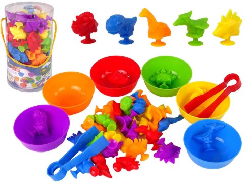 ZABAWKA DO SORTOWANIA KOLORÓW EDUKACYJNA DINOZAURY 30 ELEMENTÓW LEANTOYS ZABAWKA DO SORTOWANIA KOLORÓW EDUKACYJNA DINOZAURY 30 ELEMENTÓW LEANTOYS