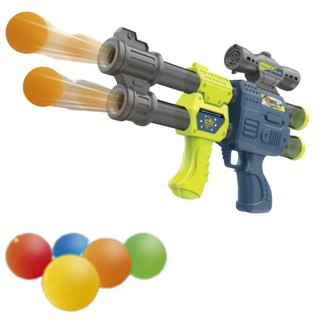 MEGA PISTOLET PODWÓJNY NA MIĘKKI KULKI BROŃ WOJSKO IMPORT PRONICE