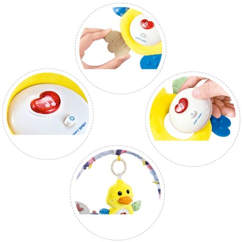 PLUSZOWA KACZUSKA USYPIANKA SZUMIĄCA SENSORYCZNA IMPORT PRONICE