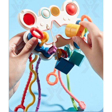 ZABAWKA SENSORYCZNA MONTESSORI GRYZAK NIEMOWLĄT IMPORT PRONICE