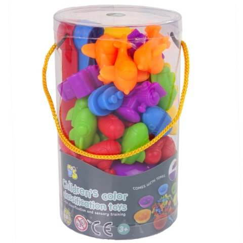 ZESTAW XXL DO NAUKI LICZENIA KOLORÓW CHWYTANIA GRA SORTER MONTESSORI LOGIKA IMPORT PRONICE