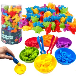 ZESTAW XXL DO NAUKI LICZENIA KOLORÓW CHWYTANIA GRA SORTER MONTESSORI LOGIKA IMPORT PRONICE