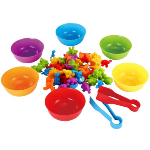 ZESTAW XXL DO NAUKI LICZENIA KOLORÓW CHWYTANIA GRA SORTER MONTESSORI LOGIKA IMPORT PRONICE