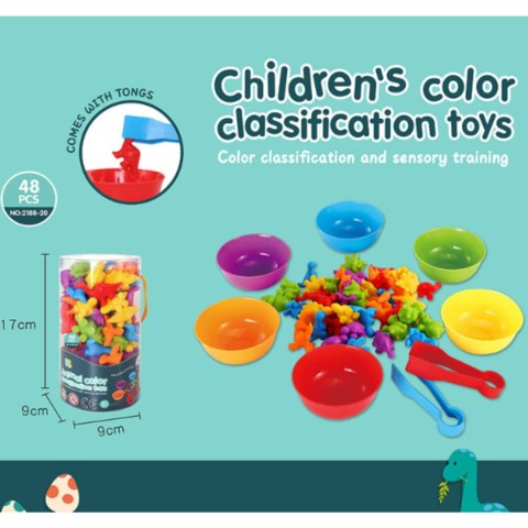 ZESTAW XXL DO NAUKI LICZENIA KOLORÓW CHWYTANIA GRA SORTER MONTESSORI LOGIKA IMPORT PRONICE