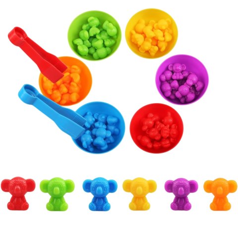 ZESTAW XXL DO NAUKI LICZENIA KOLORÓW CHWYTANIA GRA SORTER MONTESSORI LOGIKA IMPORT PRONICE