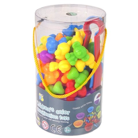 ZESTAW XXL DO NAUKI LICZENIA KOLORÓW CHWYTANIA GRA SORTER MONTESSORI LOGIKA IMPORT PRONICE