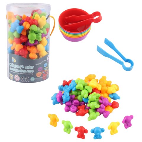 ZESTAW XXL DO NAUKI LICZENIA KOLORÓW CHWYTANIA GRA SORTER MONTESSORI LOGIKA IMPORT PRONICE