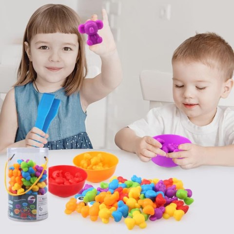 ZESTAW XXL DO NAUKI LICZENIA KOLORÓW CHWYTANIA GRA SORTER MONTESSORI LOGIKA IMPORT PRONICE