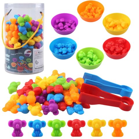 ZESTAW XXL DO NAUKI LICZENIA KOLORÓW CHWYTANIA GRA SORTER MONTESSORI LOGIKA IMPORT PRONICE