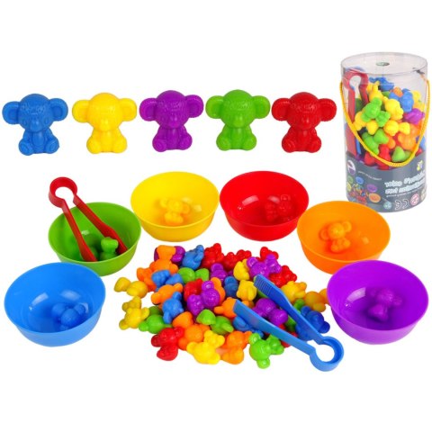 ZESTAW XXL DO NAUKI LICZENIA KOLORÓW CHWYTANIA GRA SORTER MONTESSORI LOGIKA IMPORT PRONICE