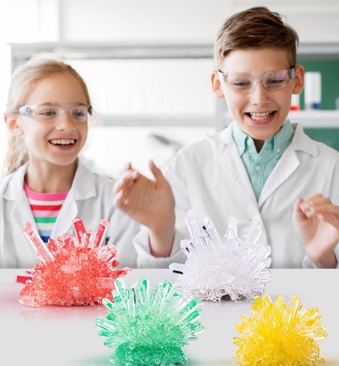 ZESTAW NAUKOWY EDUKACYJNY HODOWLA KRYSZTAŁY LED DINOZAUR KOLOROWE PROSZKI IMPORT PRONICE