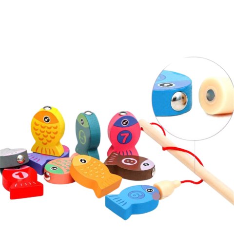 DREWNIANE ŁOWIENIE RYBEK MAGNETYCZNE GRA ZRĘCZNOŚCIOWA TRENING MÓZGU CYFRY IMPORT PRONICE DREWNIANE ŁOWIENIE RYBEK MAGNETYCZNE GRA ZRĘCZNOŚCIOWA TRENING MÓZGU CYFRY IMPORT PRONICE
