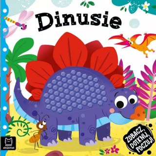 KSIĄŻECZKA SENSORYCZNA ZOBACZ DOTKNIJ POCZUJ DINO AKSJOMAT