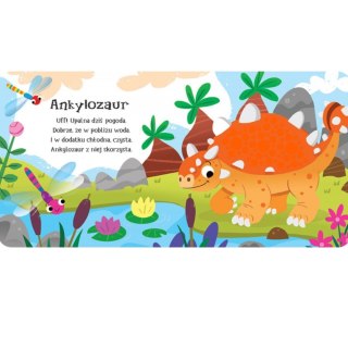 KSIĄŻECZKA SENSORYCZNA ZOBACZ DOTKNIJ POCZUJ DINO AKSJOMAT